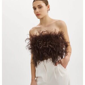 ZAINA | FEATHER BUSTIER
